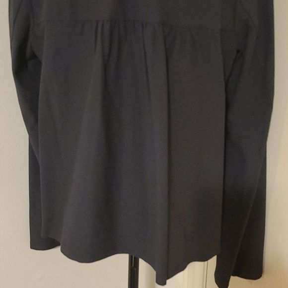 Eileen Fisher Grey Shawl Collared Jacket - Picture 4 of 6